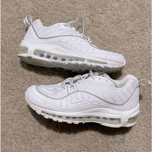 All White Nike Air Max 98